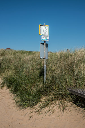 Den Helder, the Netherlands. July 2021. The dune landscape and the coast of North Holland. High quality photoの写真素材