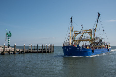 Oudeschild, Texel, the Netherlands. August 13, 2021. The port of Oudeschild on the island of Texel....