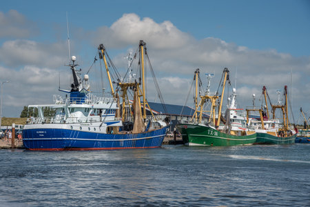 Oudeschild, Texel, the Netherlands. August 13, 2021. The port of Oudeschild on the island of Texel. High quality photoのeditorial素材