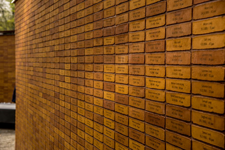 Amsterdam, Netherlands. September 2021. The holocaust name monument in Amsterdam. High quality photo