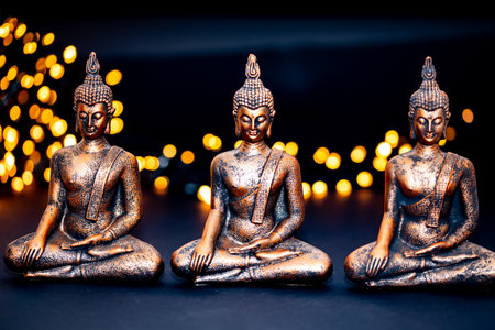 Netherlands. October 2022.buddha statue in calm rest pose. Shakyamuni Buddha is a spiritual teacher, one of the three world religions. High quality photoの写真素材