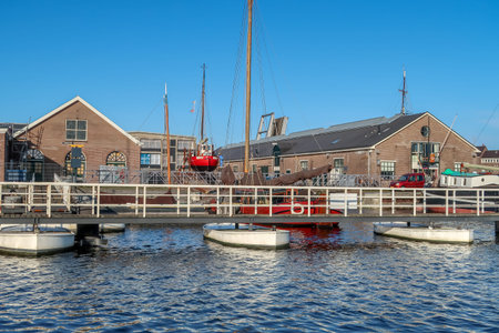 Den Helder, Netherlands. October 2022. Den Helders former shipyard, now museum port Willemsoord....