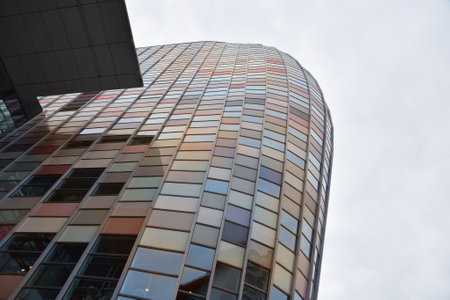 Utrecht, Netherlands. May 2023. Modern architecture at the Hoog Catharijne shopping center in Utrecht. High quality photoのeditorial素材