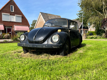 Berkhout, Netherlands. July 20, 2023.An old VW beetle. High quality photoのeditorial素材