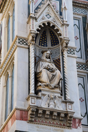Florence, Italy. September 17, 2023. Famous statues in ancient Florence. High quality photoのeditorial素材