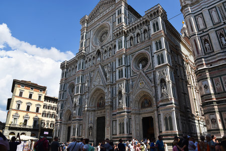 Florence, Italy. September 17, 2023. The old center of the historical city of Florence in Tuscany. High quality photoのeditorial素材