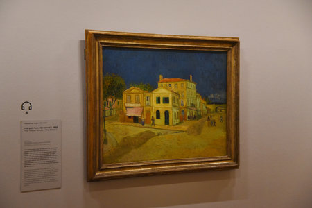 Amsterdam, Netherlands. January 20, 2024. Famous painting of Vincent van Gogh. High quality photoのeditorial素材