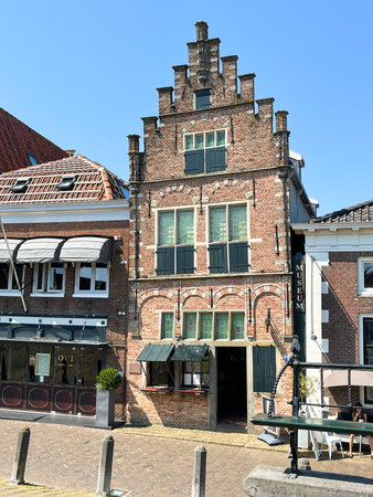 Edam, the Netherlands. June 25, 2024. The historic centre of Edam. High quality photoのeditorial素材