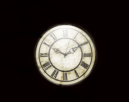 vector illustration of clock