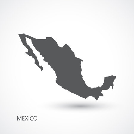 Mexico map background vector illustration.のイラスト素材