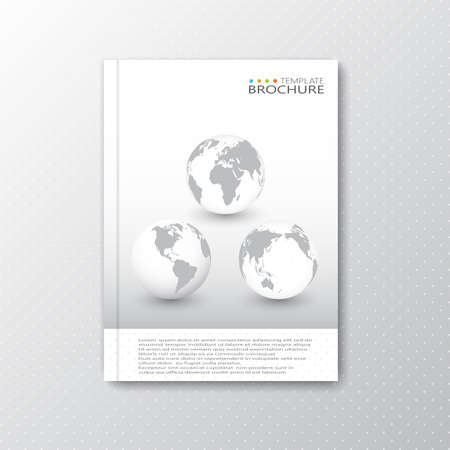 Modern abstract template layout for brochure, magazine, flyer, booklet, cover or report in A4 size for your design and your text . Vector Illustration.のイラスト素材