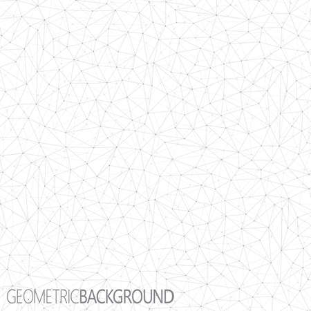 Geometric gray background. Molecule and communication background.のイラスト素材
