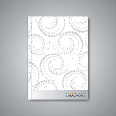 Modern abstract template layout for brochure, magazine, flyer, booklet, cover or report in A4 size for your design and your text . Vector Illustration.のイラスト素材