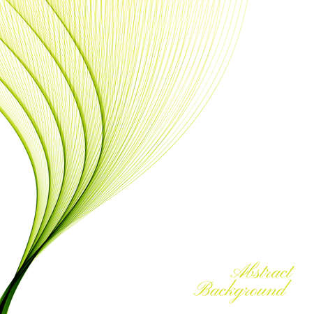 Abstract curved lines on bright background. Vector illustration.のイラスト素材