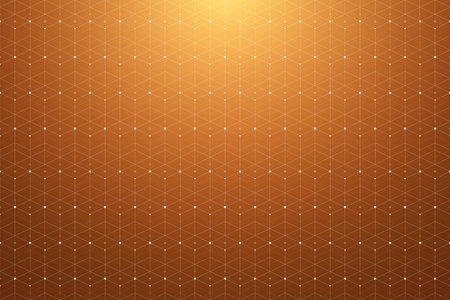 Geometric pattern with connected line and dots. Graphic background connectivity. Modern stylish...