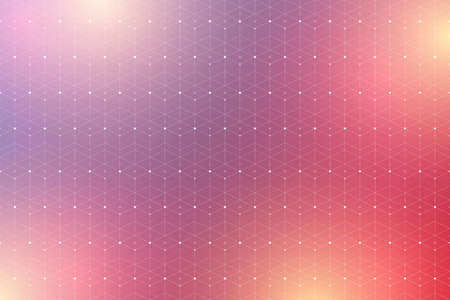 Geometric pattern with connected lines and dots. Graphic background connectivity. Modern stylish polygonal backdrop communication compounds for your design. Lines plexus. Vector illustration.のイラスト素材