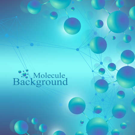 Molecule illustrations for medicine and science technology.のイラスト素材