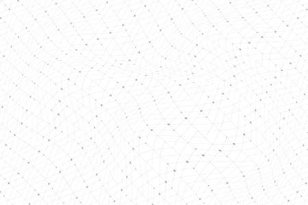 Geometric pattern with connected lines, dots, points, nodes. Graphics array background.のイラスト素材