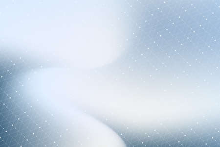 Geometric graphic background with connected lines and dots. Scientific cybernetic particle compounds. Minimal array. Lines plexus. Chemical surface pattern. Vector illustration.のイラスト素材