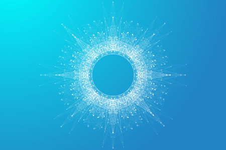 Big Genomic Data Visualization. DNA helix, DNA strand, DNA Test. CRISPR CAS9 - Genetic engineering....