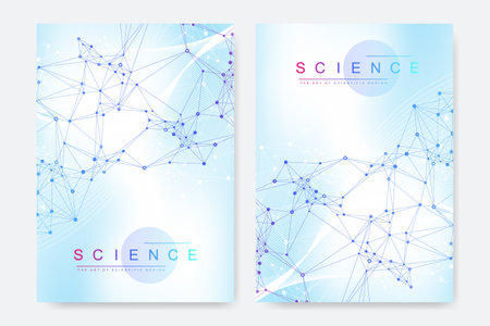 Modern Health care cover template design for a report and medical brochure design, flyer, leaflets for printing presentation. Pandemic or epidemic concept. Vector illustration.のイラスト素材