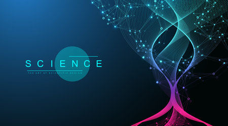 Scientific tree concept of network connection background. Database branch information. Futuristic...