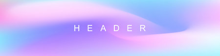 Abstract pastel gradient header background. Innovation header background design for cover. Landing page concept for your graphic design.のイラスト素材