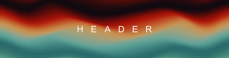 Abstract pastel gradient header background. Innovation header background design for cover. Landing page concept for your graphic design.のイラスト素材