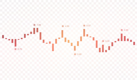 Stock market or Forex trading graph in graphic concept for financial investment or economic trends business idea design. Worldwide finance background. Vector illustrationのイラスト素材