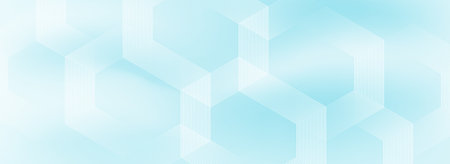 Health care or medical scientific abstract background with hexagons. Geometric stripe line art design for poster, brochure, cover, banner, header, websiteのイラスト素材