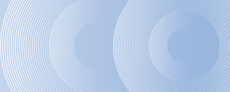 Modern abstract blue background with circle lines. Geometric stripe line art design for poster, brochure, cover, website, header, web banner, presentationのイラスト素材