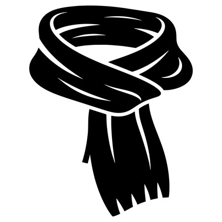 Vector image of a scarf. Isolated on a white background.のイラスト素材