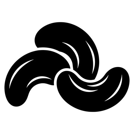 Cashew nuts icon. Simple illustration of cashew nuts vector icon for webのイラスト素材