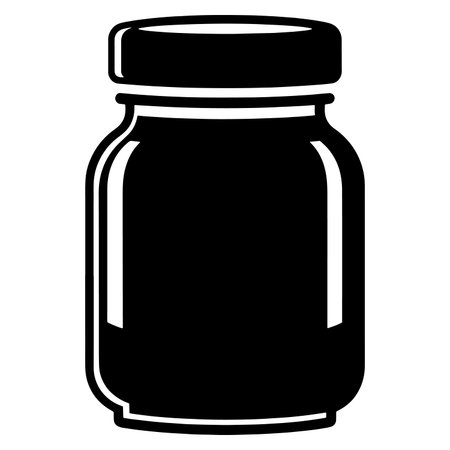 Mason jar icon. Simple illustration of jar vector icon for webのイラスト素材