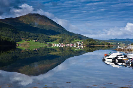 Norway landscape - Mountains and fjordsのeditorial素材
