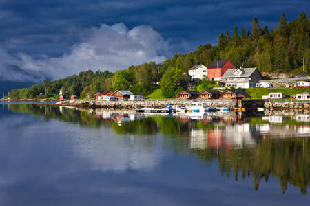 Norway landscape - fjords and mountainsの写真素材