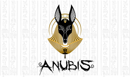 Anubis Pharaoh Egyptian godのイラスト素材