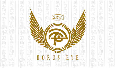 Horus Eye Egyptian symbolのイラスト素材
