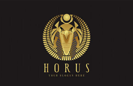 Horuspharaoh God Egyptian Eagle headのイラスト素材