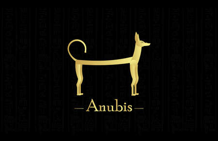 Anubis Egyptian Dog Artisticのイラスト素材