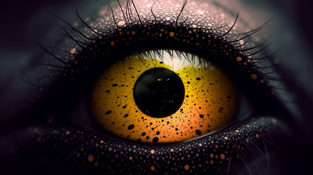 Macro shot of a beautiful female eye. Conceptual image of the eye.の素材