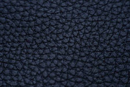 Black leather texture background surface. macro photoの写真素材