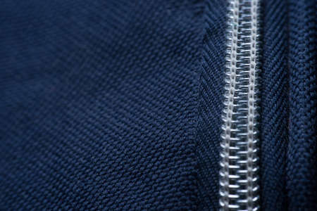 Piece of fabric macro, texture with clear pattern of weaving fiberの写真素材