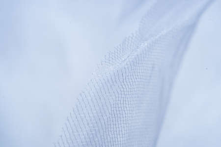White tulle drapery for backgroundの写真素材