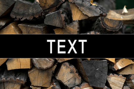 logs wooden log houses neatly stacked as a background and natural texture. copipasteの写真素材