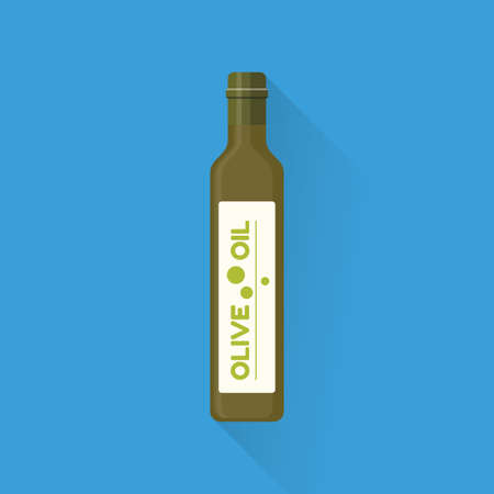 Olive oil bottleのイラスト素材