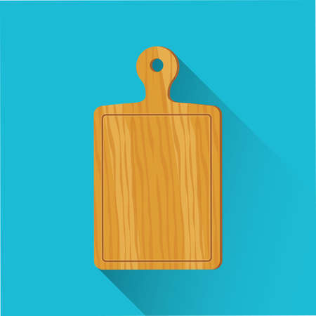 Cutting board icon. Flat design. Vector illustration.のイラスト素材