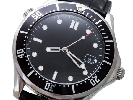Stylish branded watch, luxury and style accessories.