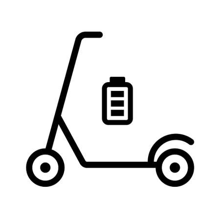 scooter electric. vector icon.のイラスト素材