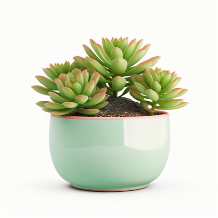 small pot with a small flower. ai generatedの素材